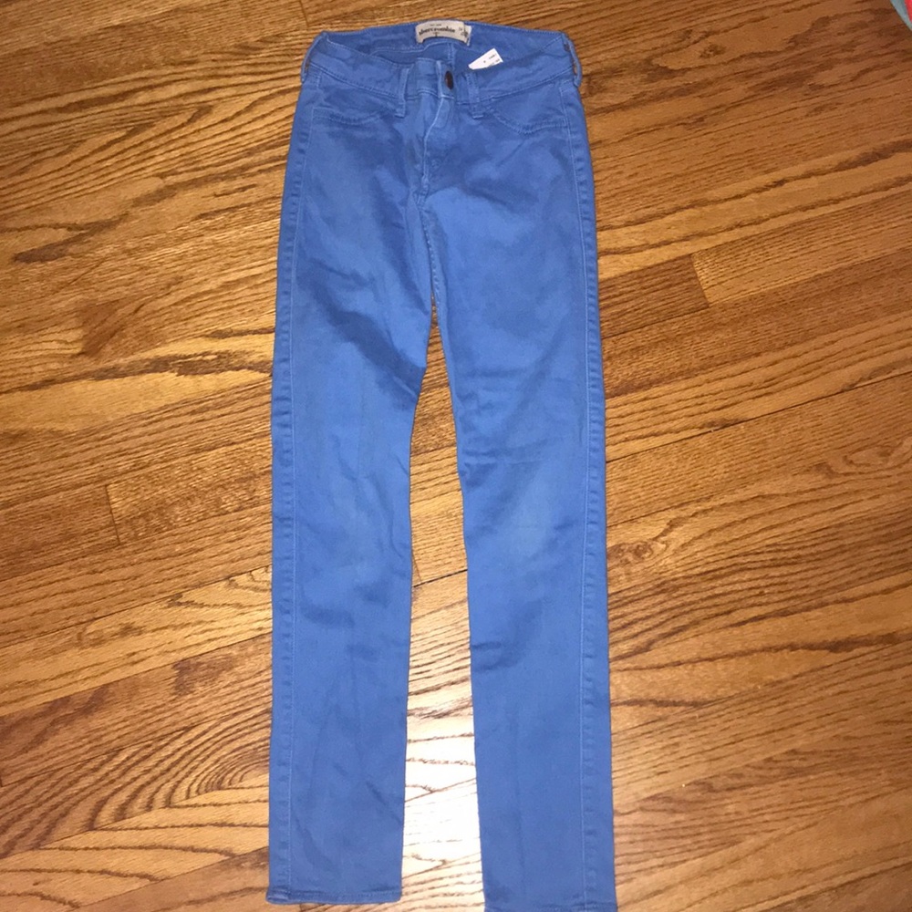 bright blue abercrombie kids jeans size 14 jeans